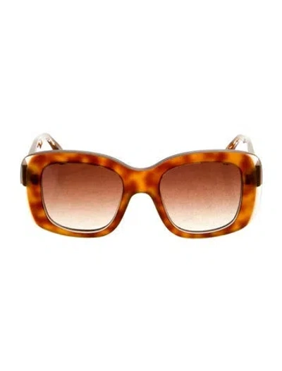 Pre-owned Thierry Lasry Square Gradient Sunglasses In Brown