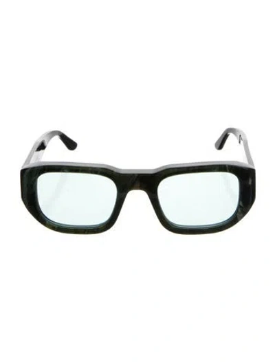Pre-owned Thierry Lasry Square Mirrored Sunglasses In Green