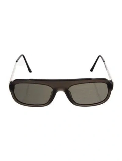 Pre-owned Thierry Lasry Square Tinted Sunglasses In Black