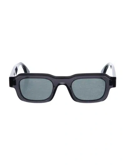 Pre-owned Thierry Lasry Square Tinted Sunglasses In Black
