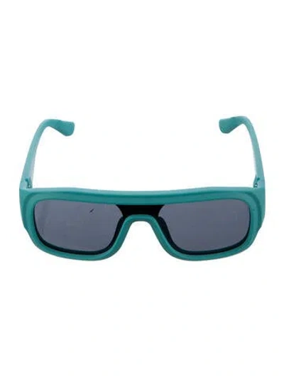 Pre-owned Thierry Lasry Square Tinted Sunglasses In Green