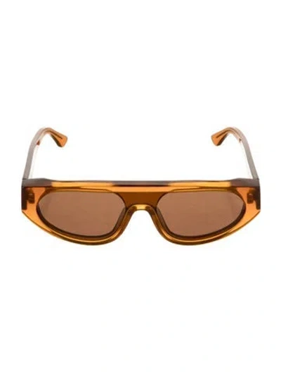 Pre-owned Thierry Lasry Square Tinted Sunglasses In Orange