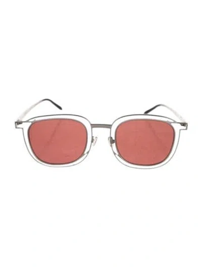 Pre-owned Thierry Lasry Square Tinted Sunglasses In Silver