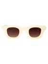 Thierry Lasry Hacktivity Square-frame Sunglasses In Neutral