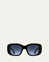 Thierry Lasry Swimmy Acetate Square Sunglasses In Black