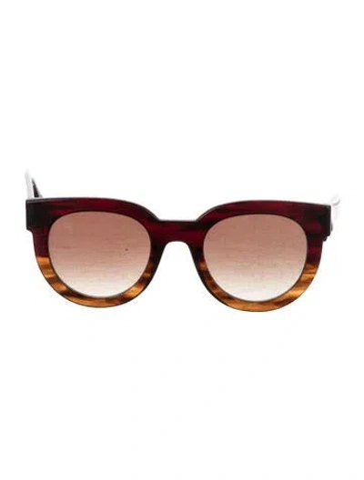 Pre-owned Thierry Lasry Therapy Cat-eye Sunglasses In Brown