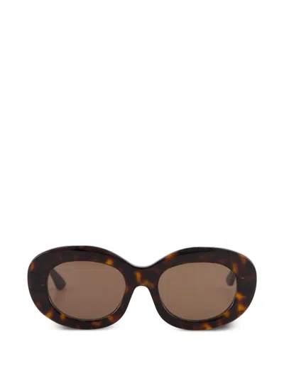 Thierry Lasry Runde Sonnenbrille In Schildpattoptik In Brown