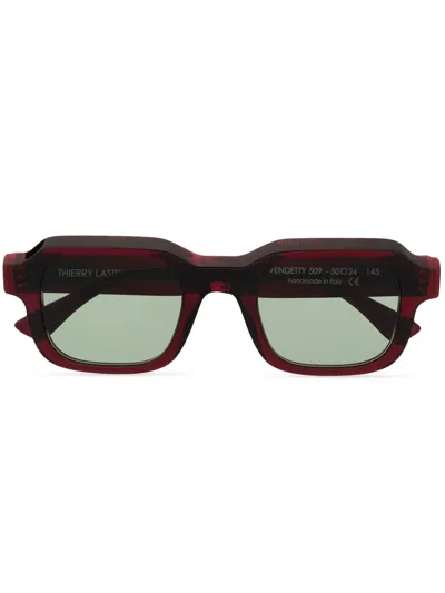 Thierry Lasry Eckige Vendetty Sonnenbrille In Red