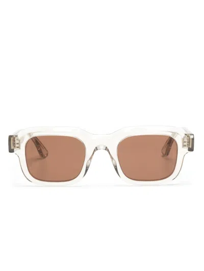 Thierry Lasry Vendetty Rectangle-frame Sunglasses In Neutrals