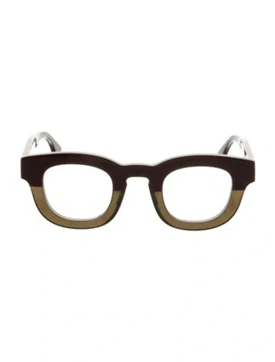 Pre-owned Thierry Lasry Wayfarer Eyeglasses In Burgundy