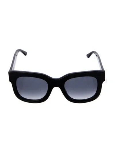 Pre-owned Thierry Lasry Wayfarer Tinted Sunglasses In Black