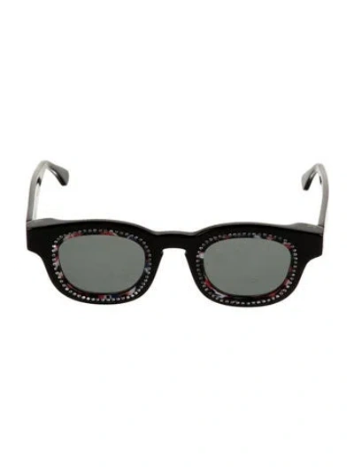 Pre-owned Thierry Lasry Wayfarer Tinted Sunglasses In Black