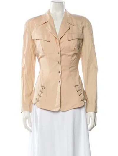 Pre-owned Thierry Mugler Activ Vintage 1990's Blazer In Neutral