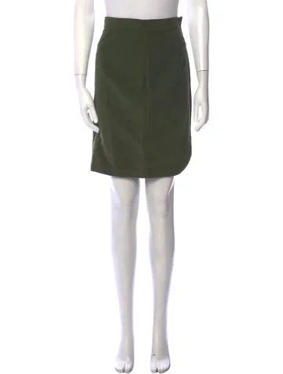 Pre-owned Thierry Mugler Activ Vintage Knee-length Skirt In Green
