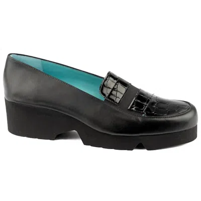 Thierry Rabotin Women's Miller Shoe In Grey Snake In Black
