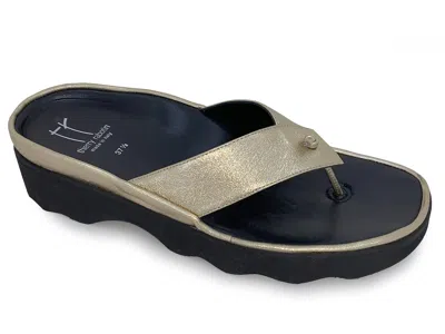 Thierry Rabotin Women's Wynn Thong Sandal In Gold