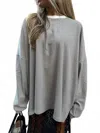 Things Between Always Pulling For It Long Sleeve Tee In Black/white