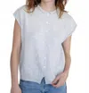 Things Between Button Up Sweater Vest In Light Grey In White