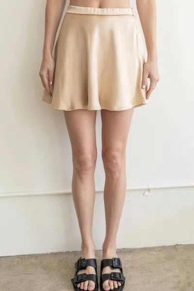 Things Between Cindy Skirt In Champagne In Animal Print