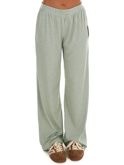 Things Between Easy Afternoon Stripe Pants In Green
