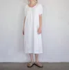 Things Between Gracie Eyelet Puff Sleeve Dress In White In White