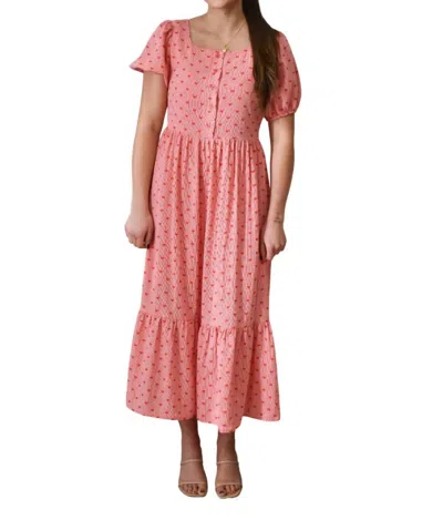 Things Between Heart You Midi Dress In Red