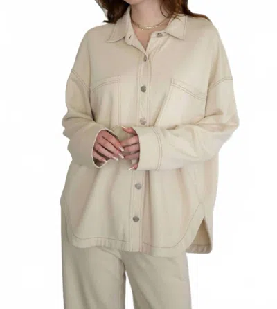 Things Between Lany Button Down Shirt In Stone In Neutral