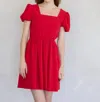 Things Between Marie Mini Dress In Red In Red