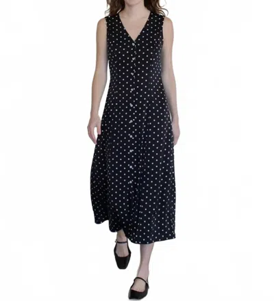 Things Between Melody Dress In Black Polka Dot