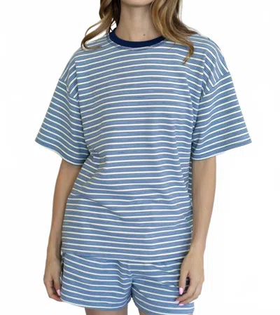Things Between Morgan Short Sleeve Top In Blue