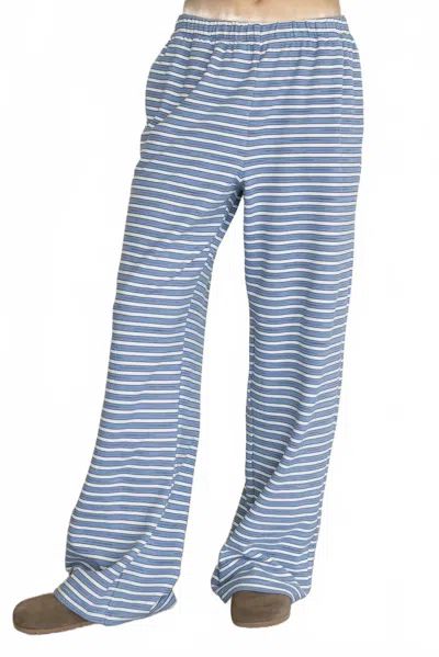 Things Between Morgan Striped Pants In Blue