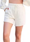 Things Between On The Go Shorts In Cream In Beige