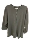 Things Between Oversized Sweatshirt Romper In Charcoal In Pink