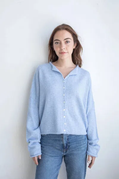 Things Between Piper Lightweight Cardigan In Sky Blue