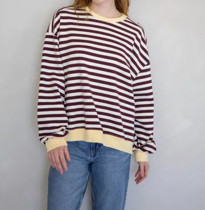 Things Between Porter Top Sweatshirt In Butter In Yellow