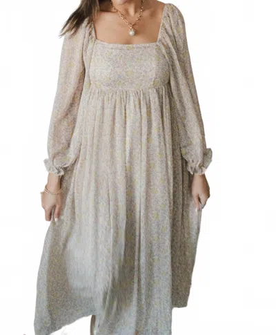 Things Between Pretty Little Thing Maxi Dress In Ivory Combo In White