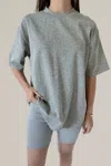 Things Between Short Sleeve Top In Heather Grey In Grey