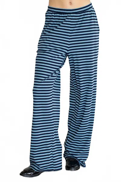 Things Between Stripe Lounge Pants In Blue In Multi
