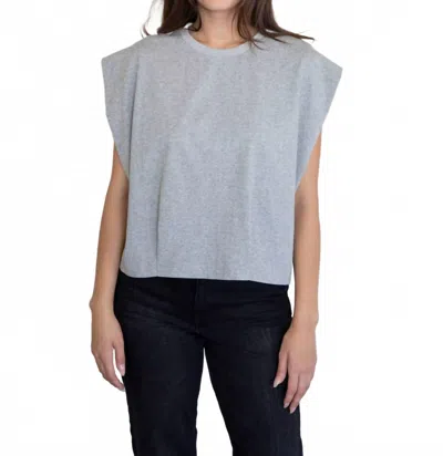 Things Between Tate Muscle Tee In Heather Grey In Gray