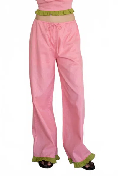 Things Between Women's Isadora Pants In Pink-thyme