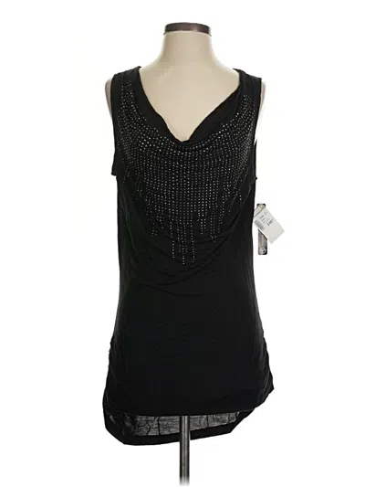 Things Contempo Tank Top Black Plunge Neckline Tops