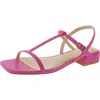 Things Ii Come Alexandra Womens Adjustable Faux Leather Block Heel