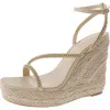 Things Ii Come Dina Womens Chain Faux Leather Wedge Heels In Beige