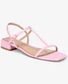 Things Ii Come Women's Alexandra Luxurious Gladiator Sandals In Pink