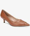 Things Ii Come Women's Jacey Luxurious Pointed-toe Kitten Heel Pumps In Milk Chocolate