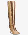 Things Ii Come Women's Lacorei Luxurious Tall Knee-high Boots In Gold