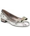 Things Ii Come Women's London Luxurious Embellished Ballet Flats In Off-white,snake