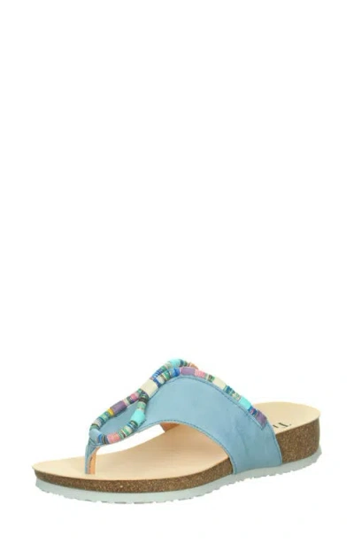 Think ! Julia Rope Flip Flop In Blue