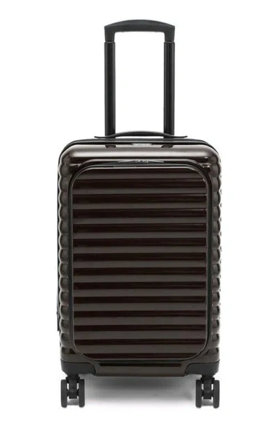 Think Royln Accomplice 21-inch Hardside Carry-on Spinner Suitcase In Brown