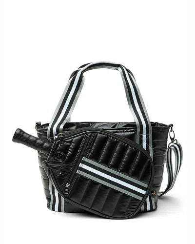 Think Royln Ace Of The Court Large Quilted Nylon Pickleball Bag In Black